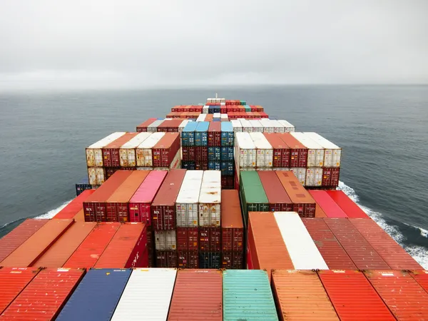 Freight by sea illustration